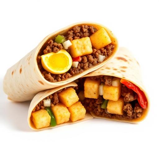 The Curb Breakfast Burrito — Breakfast at Fany's Burger